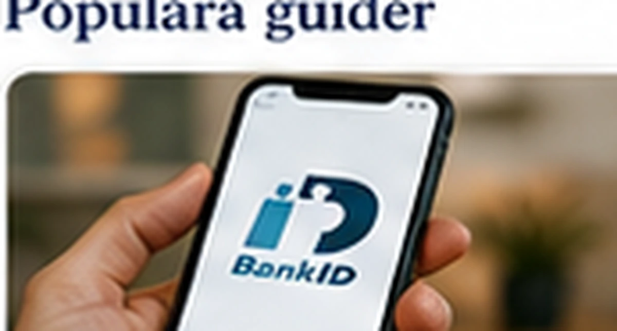 En mobiltelefon med BankID
