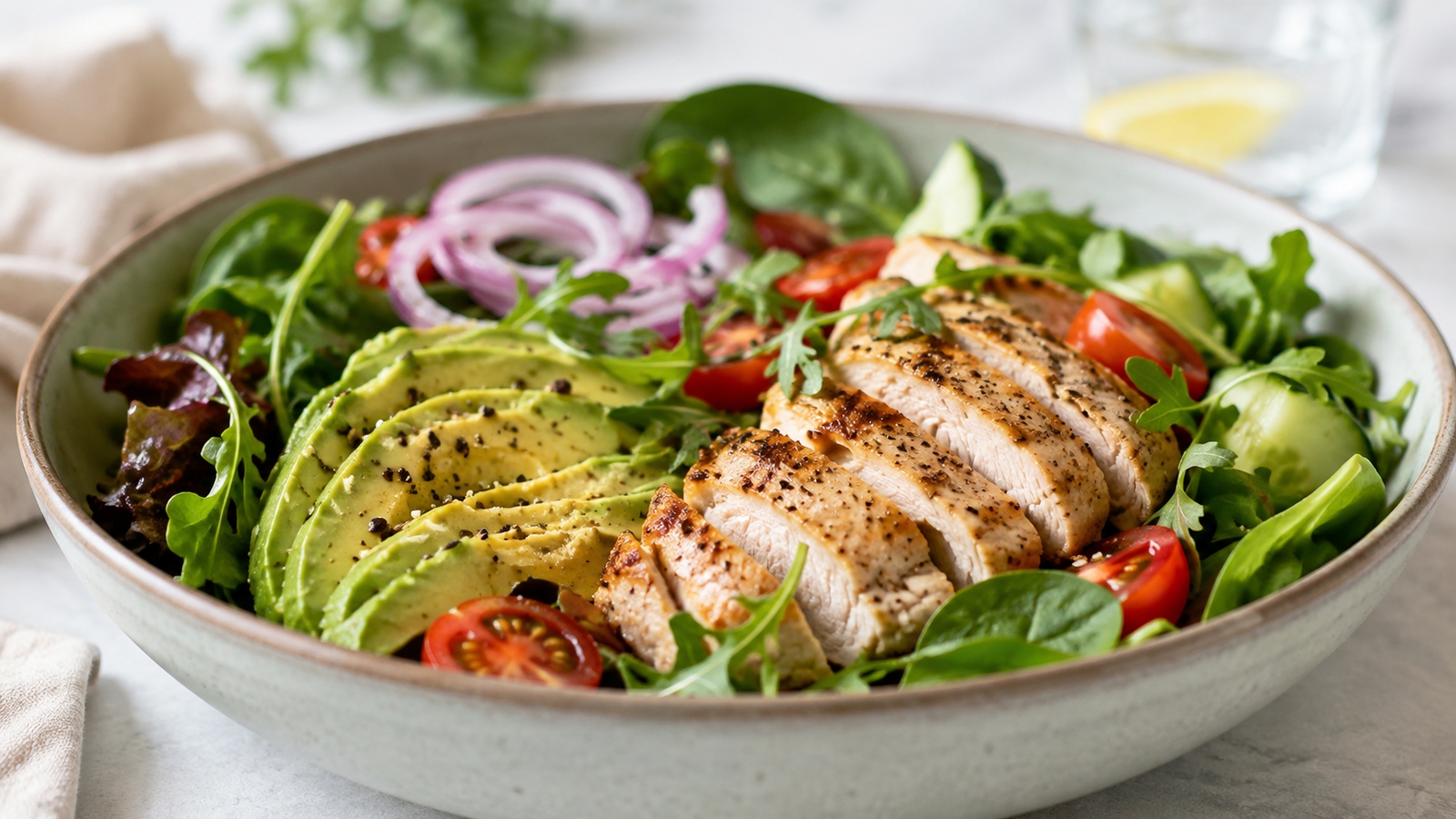 En färgrik sallad